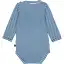 Body cu mânecă lungă cu dungi albastre pentru bebeluși