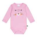 Body Leo Print cu mânecă lungă pentru bebeluși în nuanța pastel