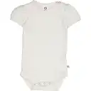 Body Cozy Me Puff cu mânecă scurtă pentru bebeluși în nuanța balsam crem