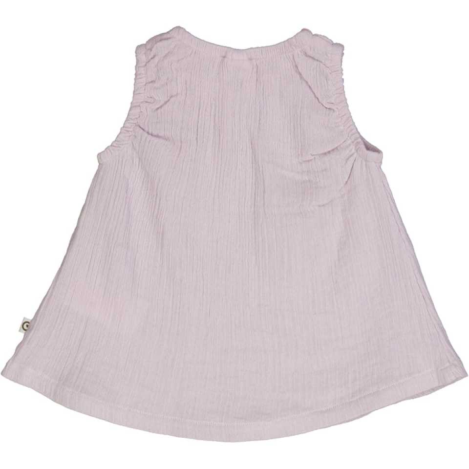 Rochie fără mâneci, lila din muselină