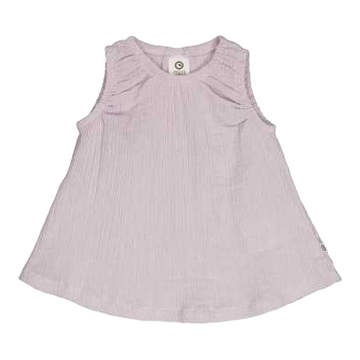 Rochie fără mâneci, lila din muselină