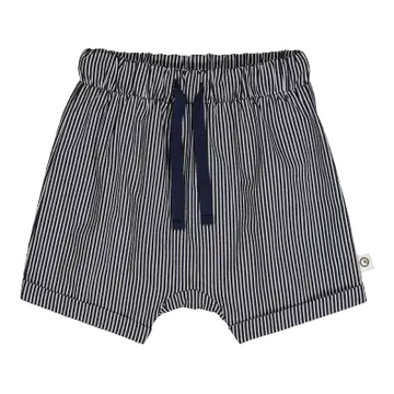 Pantaloni scurți din bumbac poplin cu dungi pentru copii