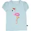 Tricou bleu Flamingo pentru copii