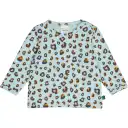 Tricou Leo cu mânecă lungă pentru copii în nuanța aqua