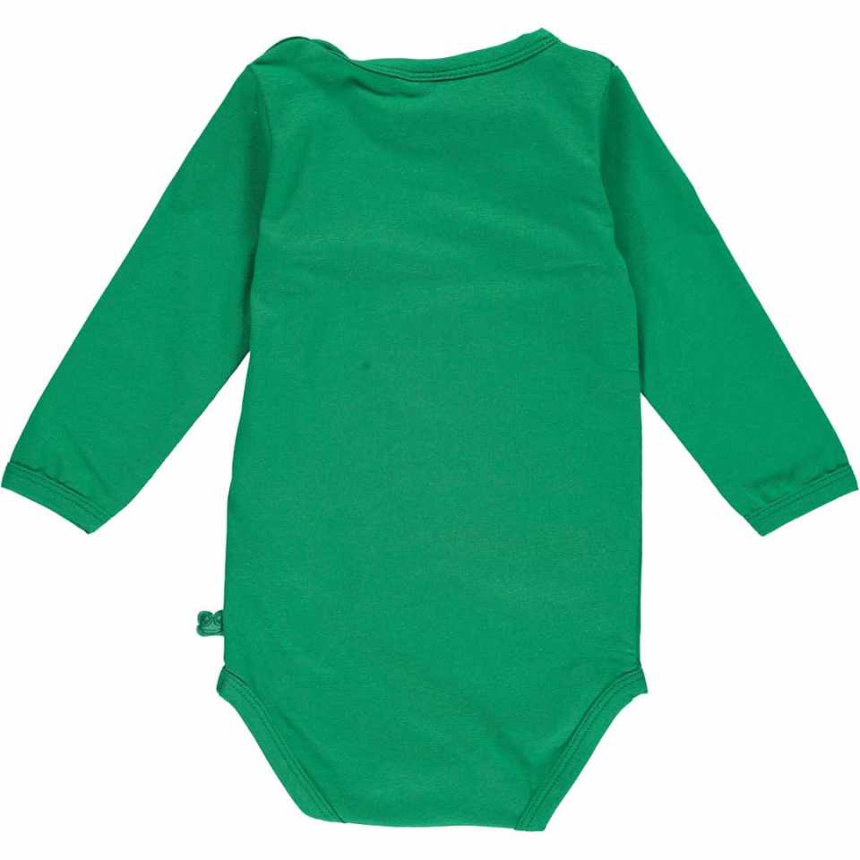 Body Alfa cu mânecă lungă pentru copii în nuanța earth green