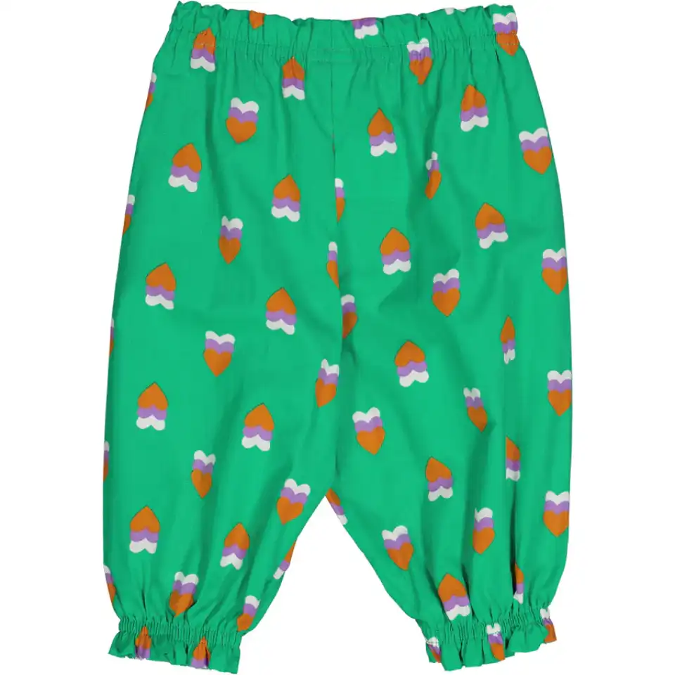 Pantaloni Heartbeat din bumbac poplin pentru copii