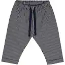 Pantaloni crem cu dungi, din poplin, pentru copii