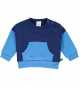 Bluza grosuță Block bebeluși în nuanțe de albastru