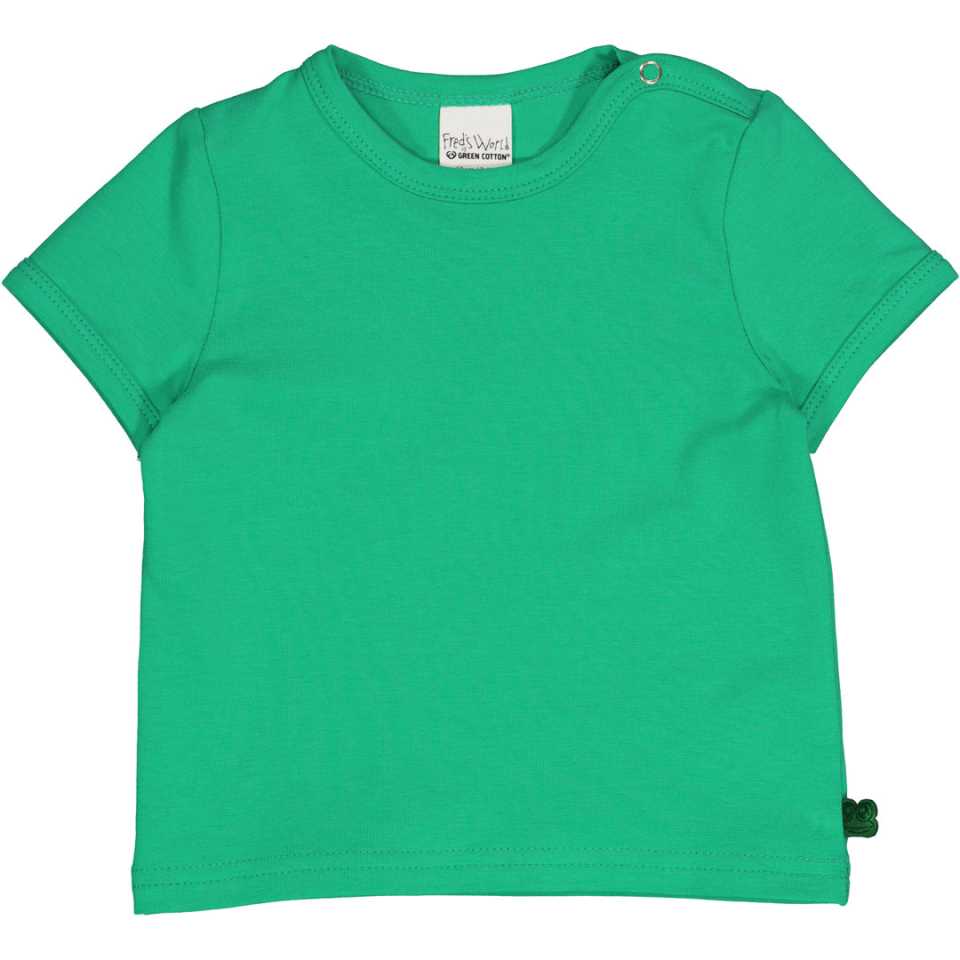 Tricou verde Alfa cu mânecă scurtă pentru copii