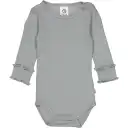 Body Pointelle cu mânecă lungă – jasmin blue