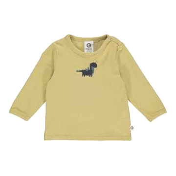 Bluza cu imprimeu dragon, verde, cu mânecă lungă