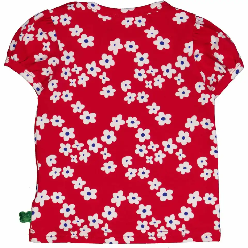 Tricou Gladly, roșu salsa