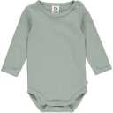 Body Waffle cu mânecă lungă, verde spa