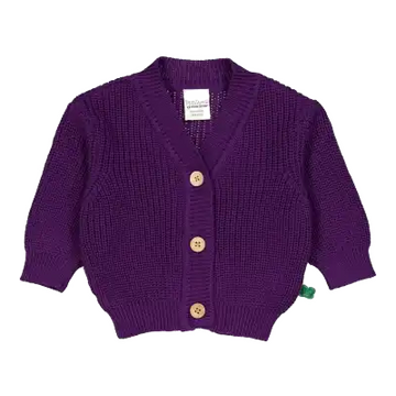 Cardigan tricotat mov intens