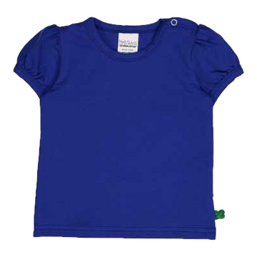 Tricou Alfa cu mâneci bufante, albastru