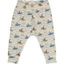 Pantaloni crem cu imprimeu submarine