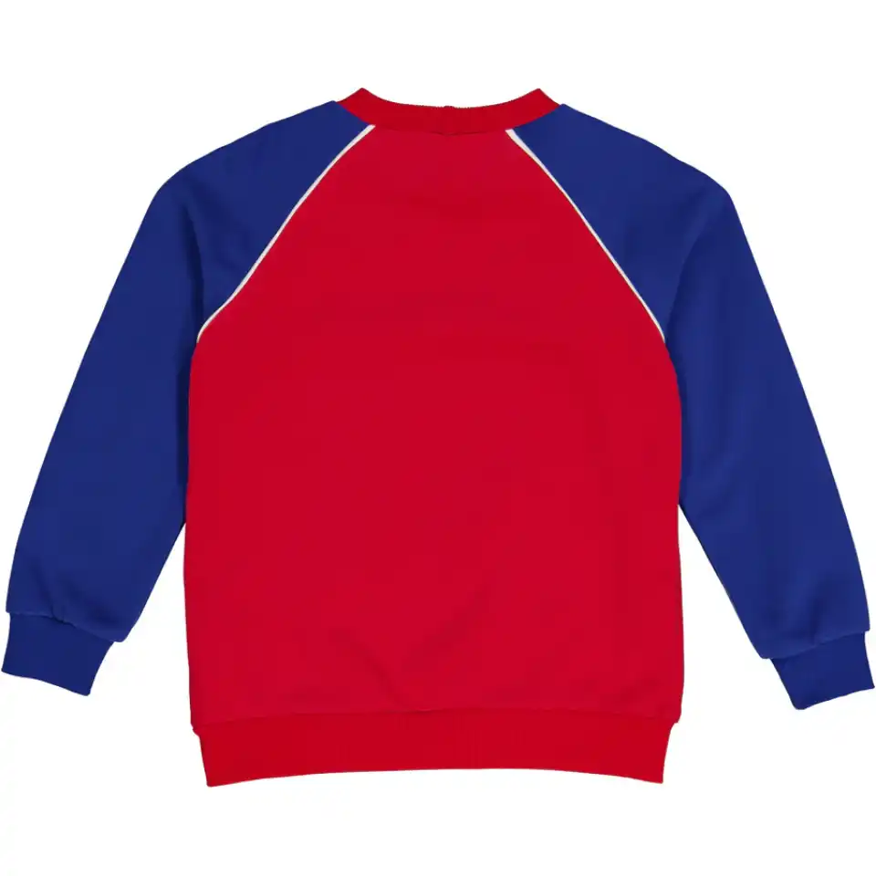 Bluziță groasă Racing Raglan, roșu salsa