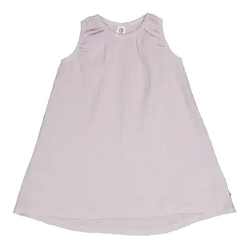 Rochie lila din muselină, fără mâneci