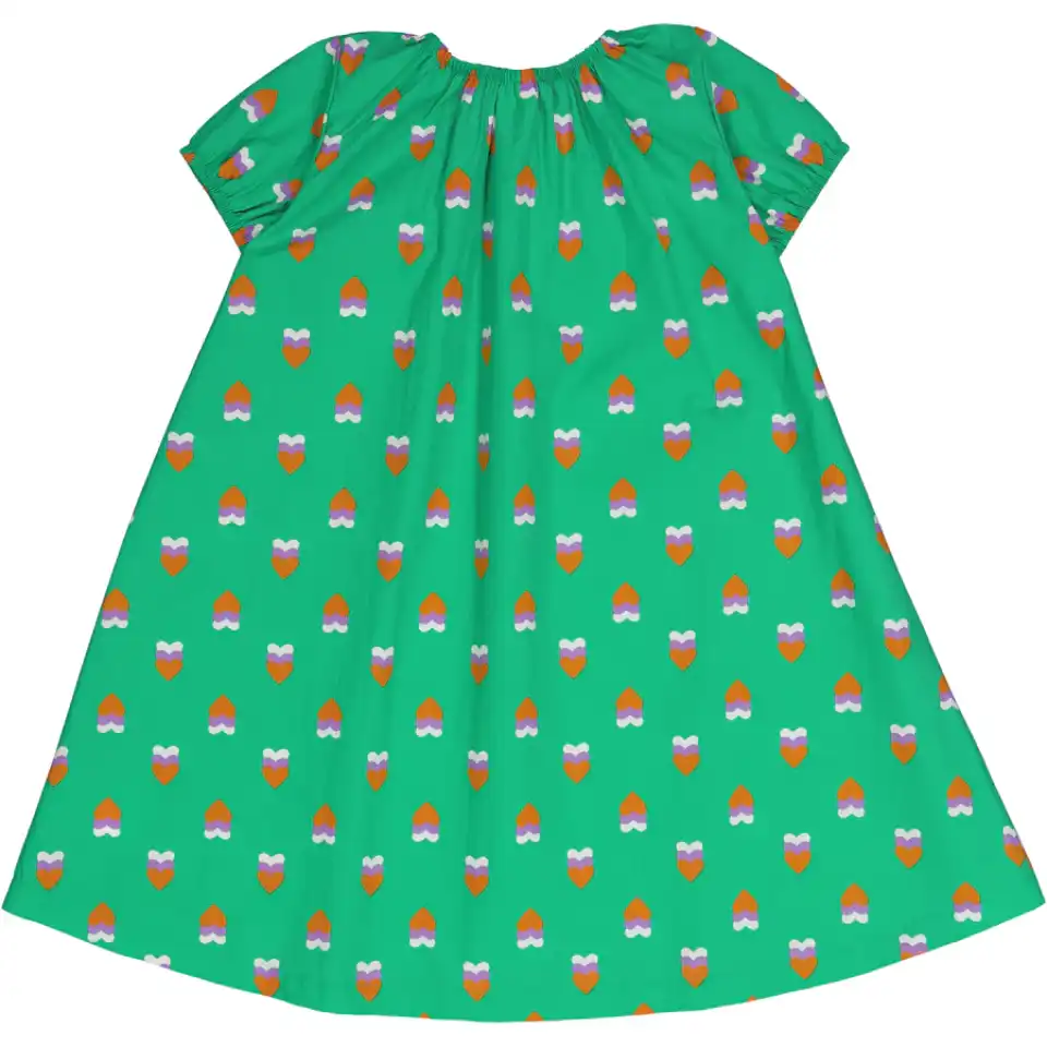 Rochie Heartbeat din poplin, cu mânecă scurtă