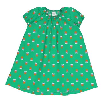 Rochie Heartbeat din poplin, cu mânecă scurtă