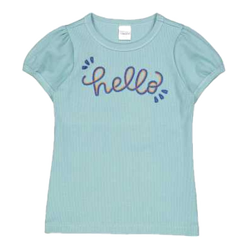 Tricou verde Hello