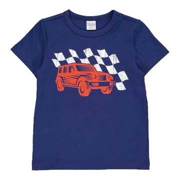 Tricou Race cu mânecă scurtă, albastru intens