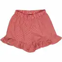 Pantaloni scurți din poplin cu volane