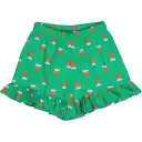 Pantaloni scurți Heartbeat din poplin cu volane