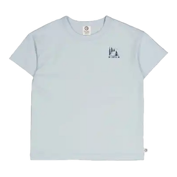 Tricou bleu cu imprimeu Camping