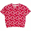 Tricou Gladly, roșu salsa