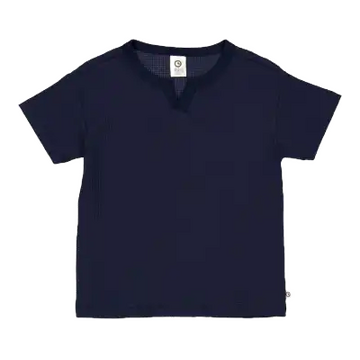 Tricou Waffle, albastru închis