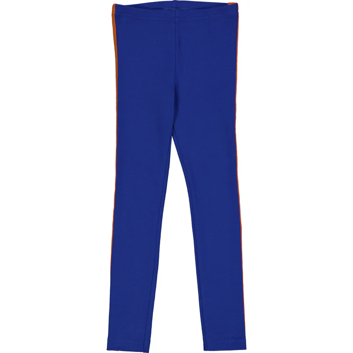 Pantaloni Alfa Rib cu dungă portocalie