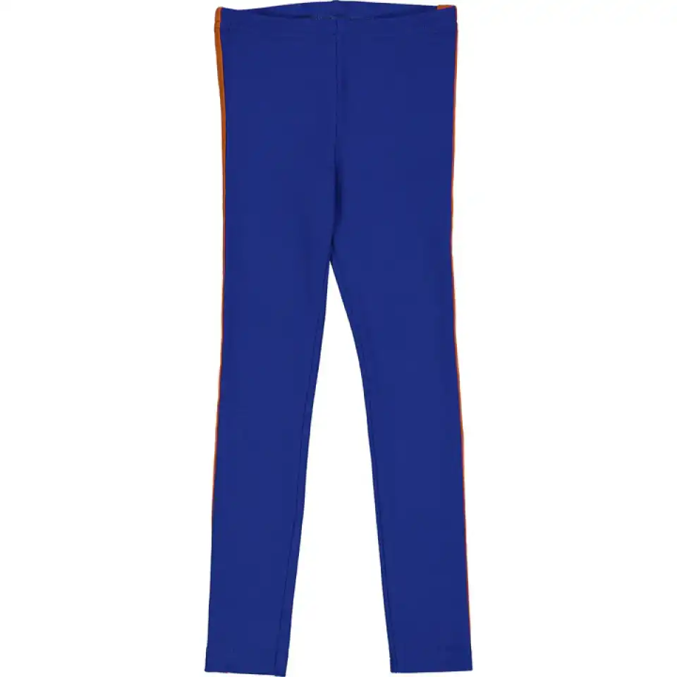Pantaloni Alfa Rib cu dungă portocalie