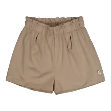 Pantaloni scurți bej, evazați