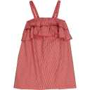 Rochie fără mâneci din poplin răcoros, cu dungi