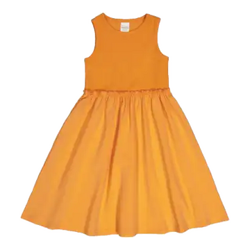 Rochie învârticioasă Alfa Rib, portocalie