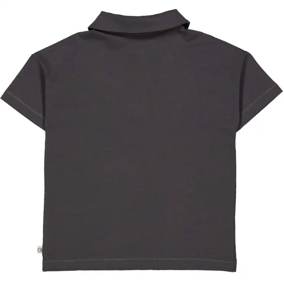 Tricou Cozy Me cu guler, mystery blue