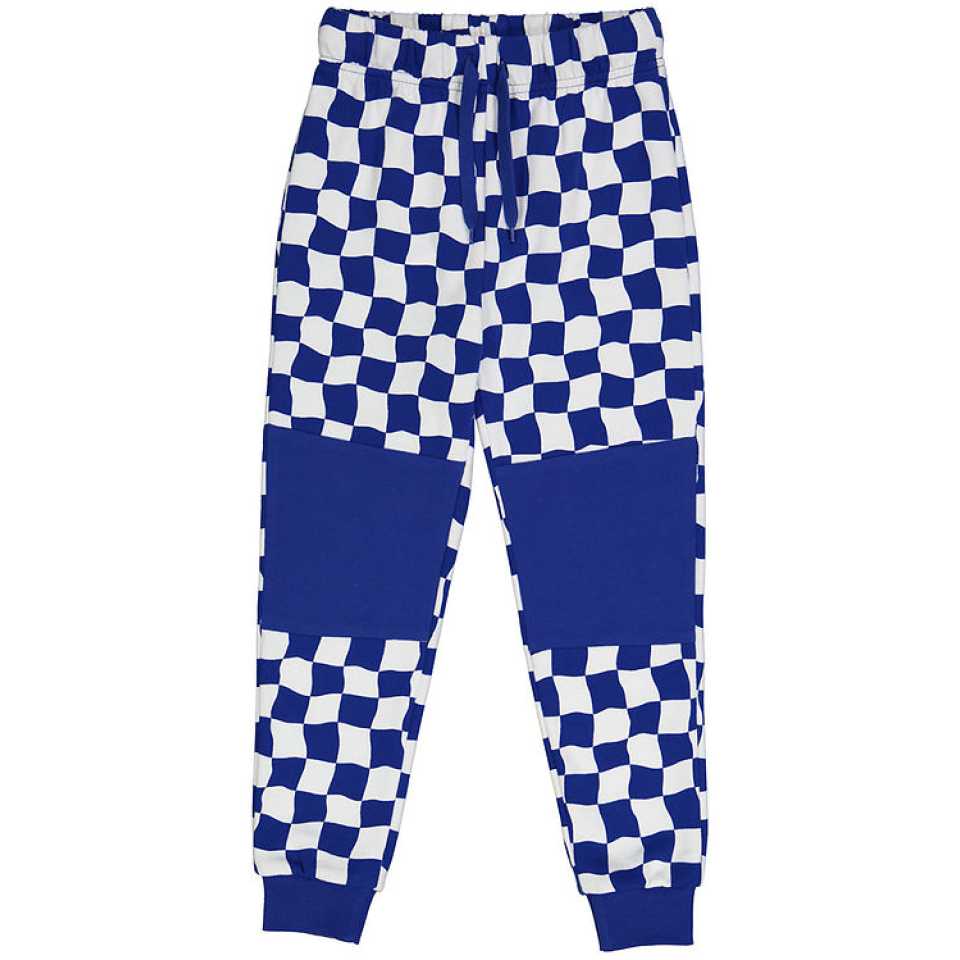 Pantaloni de trening Racing, alb și albastru