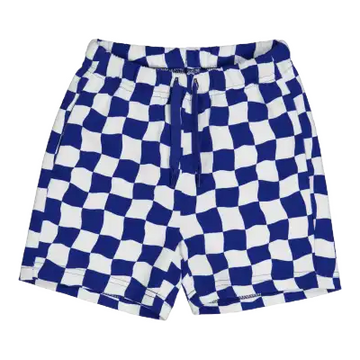 Pantaloni scurți Racing, alb și albastru