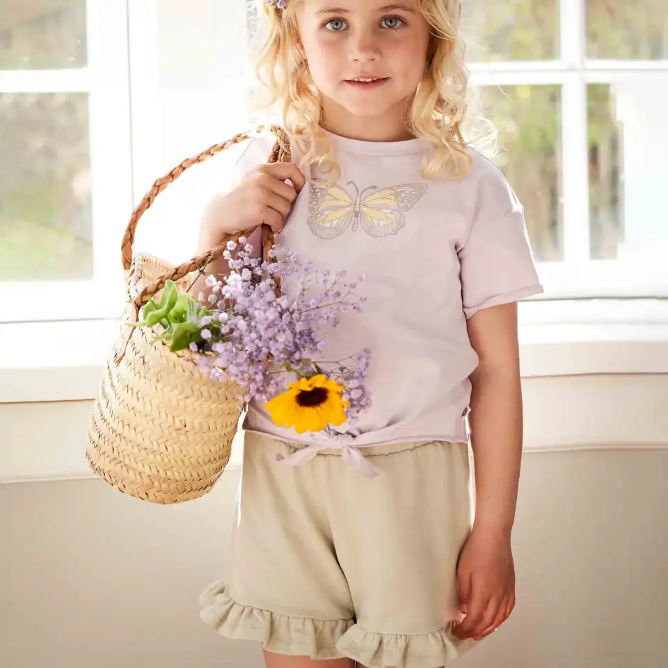 Pantaloni scurți Sweat Frill, verzi