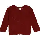 Cardigan tricotat cărămiziu