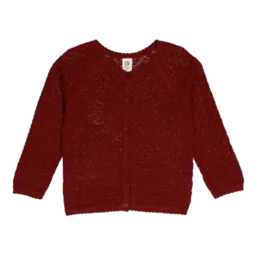 Cardigan tricotat cărămiziu