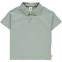 Tricou Waffle cu guler, verde