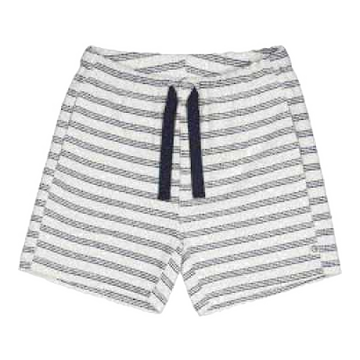 Pantaloni scurți crem cu dungi
