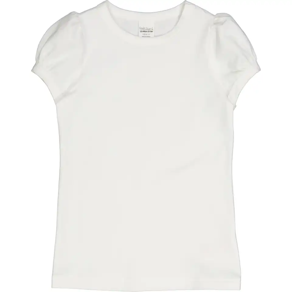 Tricou Alfa Puff, alb