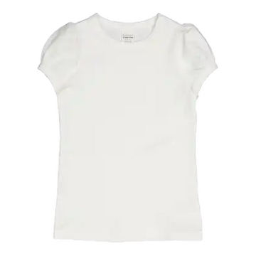 Tricou Alfa Puff, alb