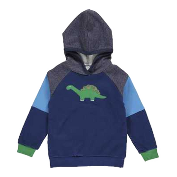 Hanorac gros bleumarin cu aplicație dinozaur