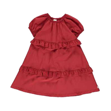 Rochie roșie din poplin
