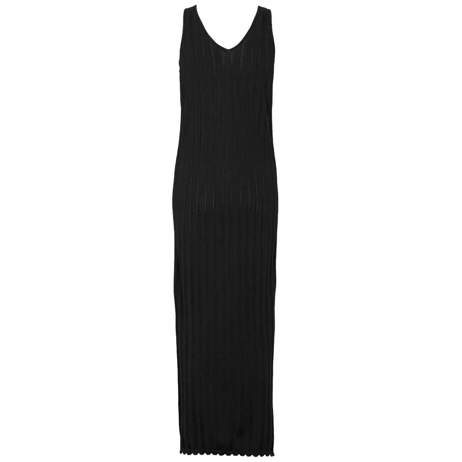 Rochie maxi, tricotată, din bumbac organic