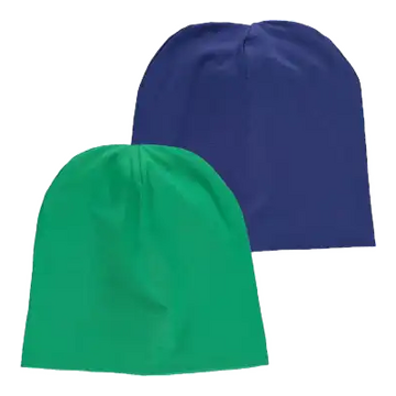 Set format din două căciulițe (albastru și verde) pentru copii